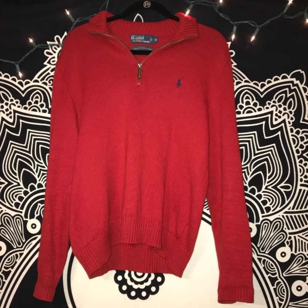 men’s medium polo quarter zip